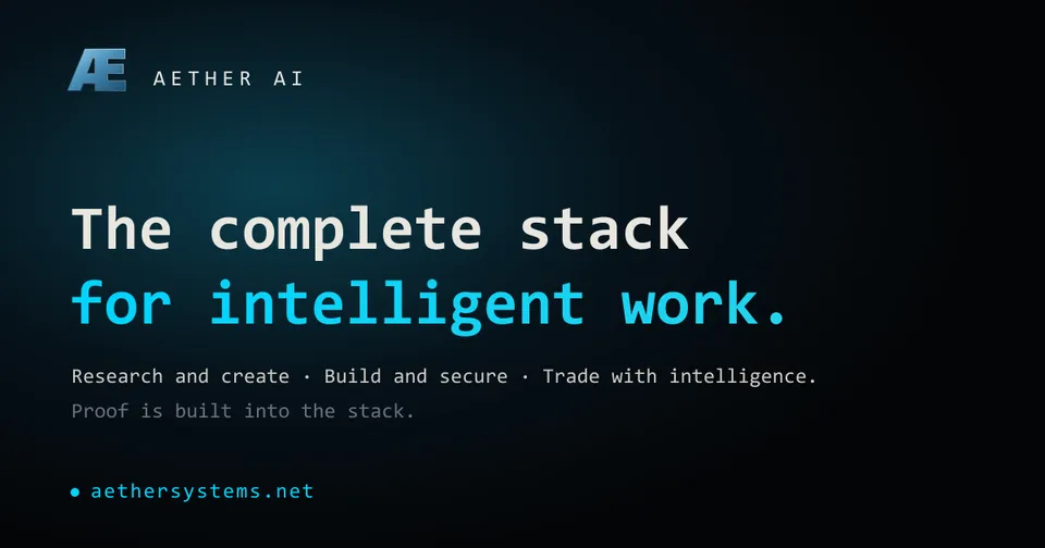 Aether AI platform preview